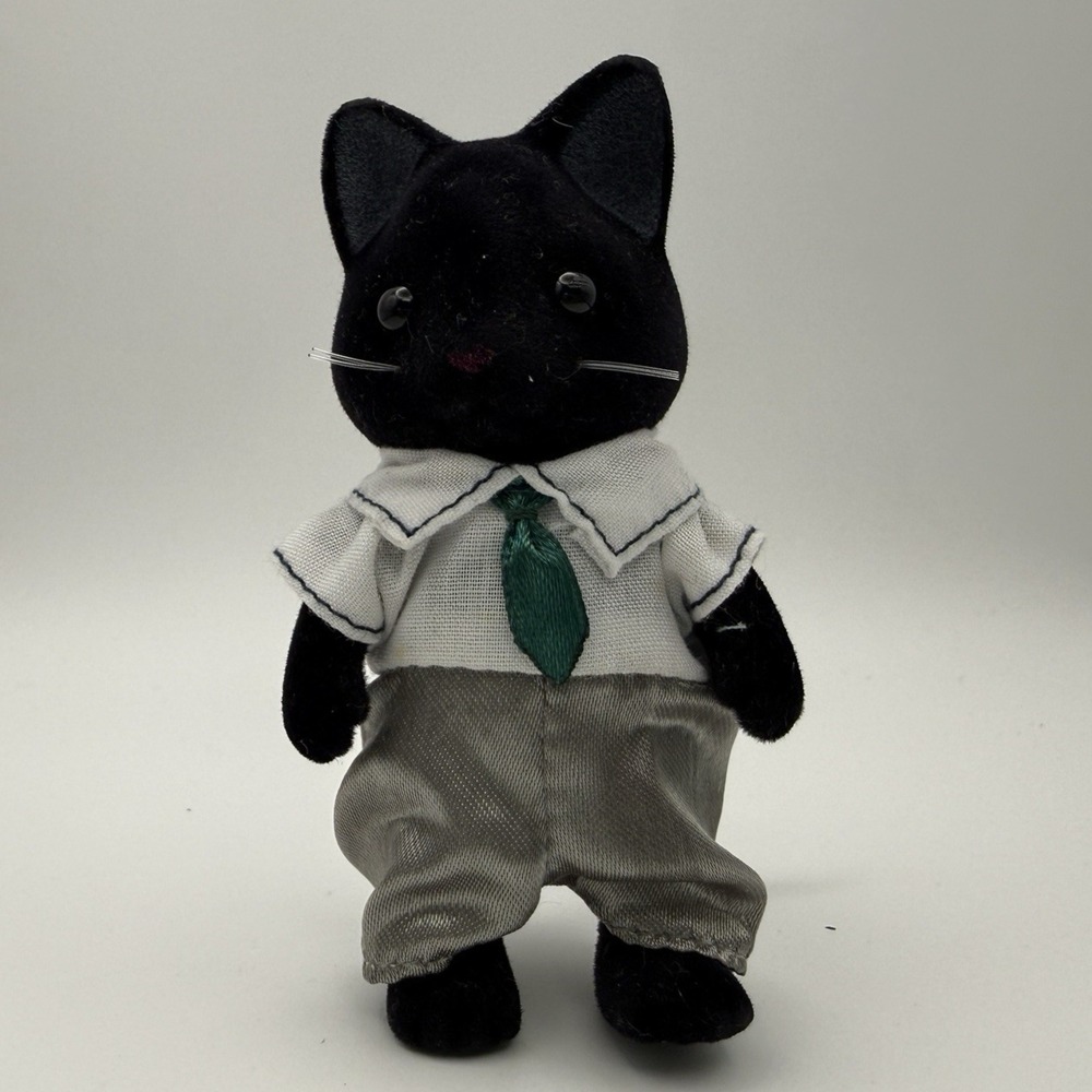 Calico Critters Sylvanian Families Tuxedo Black Cat Family Dad Midnight Marlowe